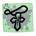 Cleric's Relic - neck icon from Mewgenics
