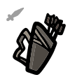 Hunter's Quiver - neck icon from Mewgenics
