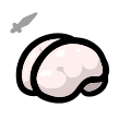 Human Brain - trinket icon from Mewgenics