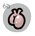 Human Heart - trinket icon from Mewgenics