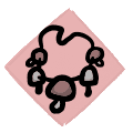 Ring of Mushrooms - neck icon from Mewgenics