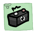 Car Battery - weapon icon from Mewgenics