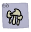 Mushrooms - trinket icon from Mewgenics