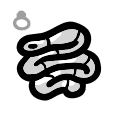 Tapeworm - trinket icon from Mewgenics