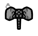 Mjolnir - weapon icon from Mewgenics