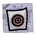 Bullseye - trinket icon from Mewgenics