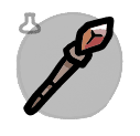 Staff of Flame - weapon icon from Mewgenics