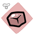 Meat Cube - trinket icon from Mewgenics