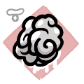 Leaky Brain - head icon from Mewgenics
