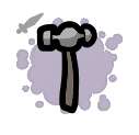 Ball-Peen Hammer - weapon icon from Mewgenics