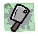 Butcher's Cleaver - weapon icon from Mewgenics