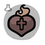 Sacred Heart - trinket icon from Mewgenics