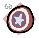 USA Shield - weapon icon from Mewgenics