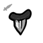 Large Shark Tooth - neck icon from Mewgenics