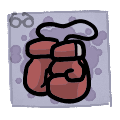 Boxing Charm - neck icon from Mewgenics