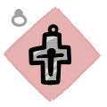 Crucifix - neck icon from Mewgenics