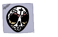 Muertos Mask - face icon from Mewgenics