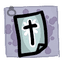 Prayer Card - trinket icon from Mewgenics