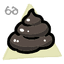 Mega Poop - neck icon from Mewgenics