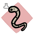 Hookworm - neck icon from Mewgenics
