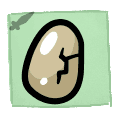 Golden Egg - trinket icon from Mewgenics