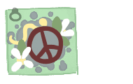Peace Symbol Face Paint - face icon from Mewgenics