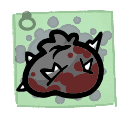 Bloody Bag of Glass - weapon icon from Mewgenics