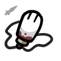 White Rabbit Paw - neck icon from Mewgenics