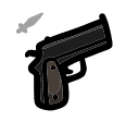 The Loner - weapon icon from Mewgenics