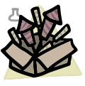 Fireworks - trinket icon from Mewgenics