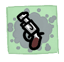 Zodiac's Six Shooter - weapon icon from Mewgenics