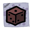 Gambit's Dice - weapon icon from Mewgenics