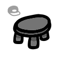Johnny's Stool - weapon icon from Mewgenics
