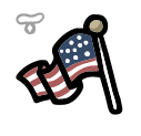 American Flag - weapon icon from Mewgenics