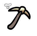 Golden Pickaxe - weapon icon from Mewgenics