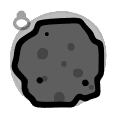 Large Meteor - trinket icon from Mewgenics