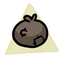 Money Bag - weapon icon from Mewgenics
