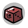 The D6 - trinket icon from Mewgenics