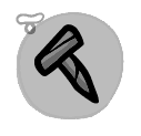 Railroad Spikes - weapon icon from Mewgenics