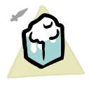 Dry Ice - weapon icon from Mewgenics