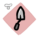 Trowel - weapon icon from Mewgenics