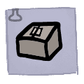 Cardboard Hat - head icon from Mewgenics
