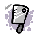 Meat Cleaver - weapon icon from Mewgenics