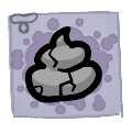 Petrified Poop - trinket icon from Mewgenics