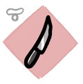 Carving Knife - trinket icon from Mewgenics