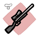 Sniper Rifle - weapon icon from Mewgenics