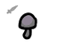 Purple Mushroom - weapon icon from Mewgenics