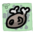Rotisserie Chicken - trinket icon from Mewgenics