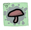 Red Mushroom - weapon icon from Mewgenics