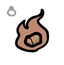 Ember - trinket icon from Mewgenics